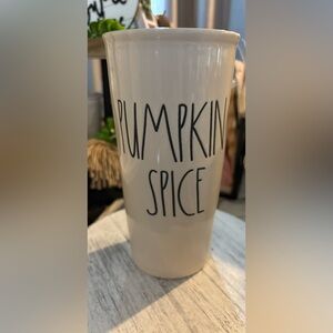 Rae Dunn Cream Pumpkin Spice Travel Mug